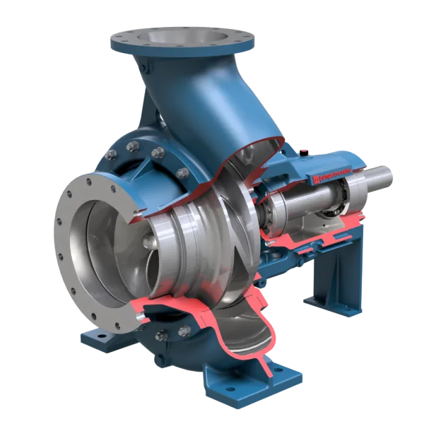 Pompes centrifuges mono-étagées avec roue fermée et NPSH faible